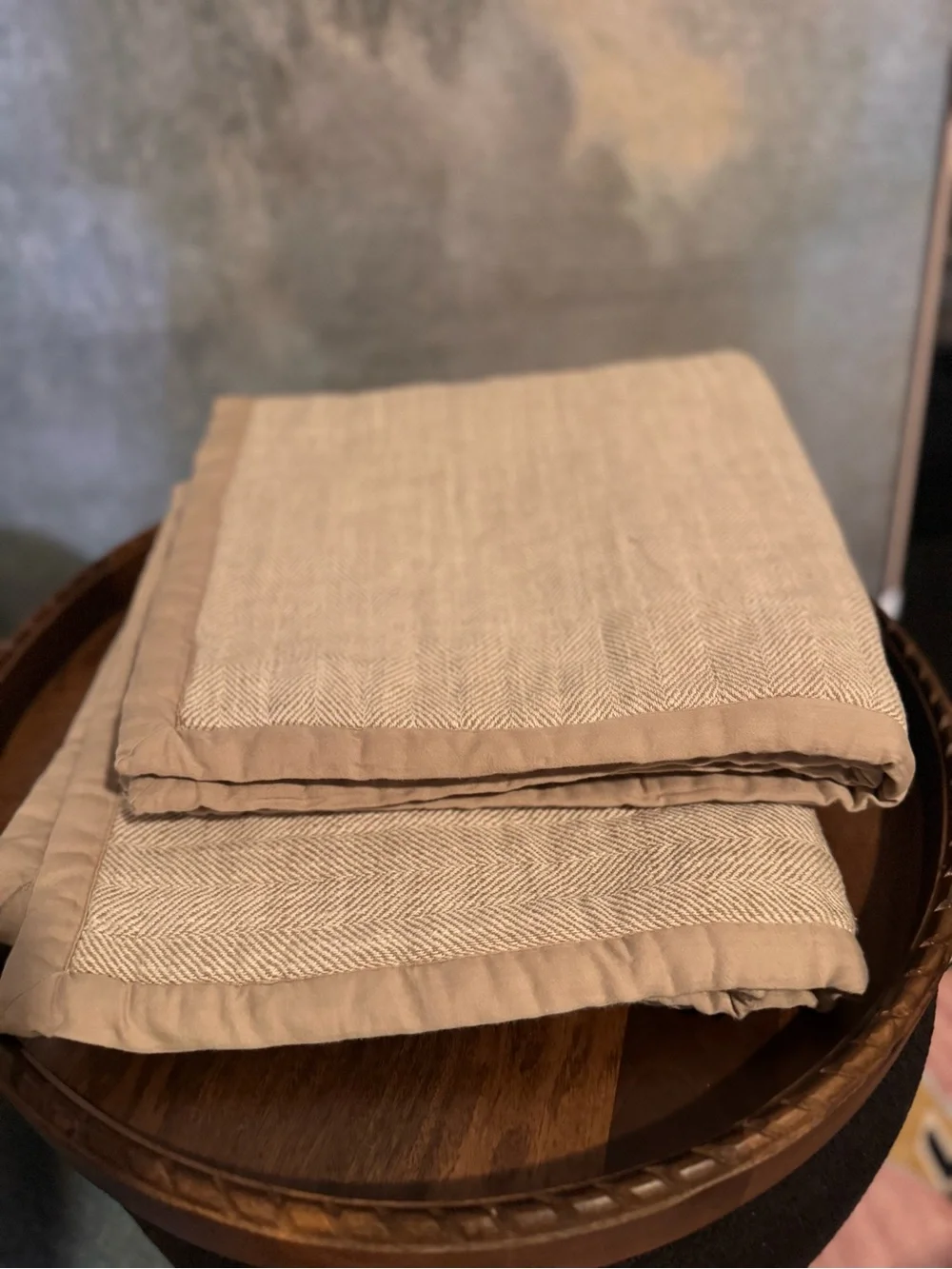 Set off 2 | Villa by Classic Home French Herringbone Euro Sham in Natural